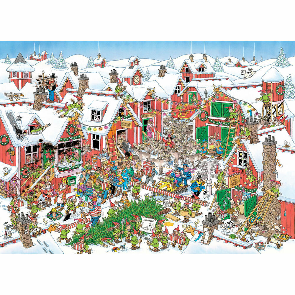 Jumbo Spiele Jan van Haasteren - Santas Village, Puzzle, Erwachsenenpuzzle, Puzzlespiel, 1000 Teile, 20075