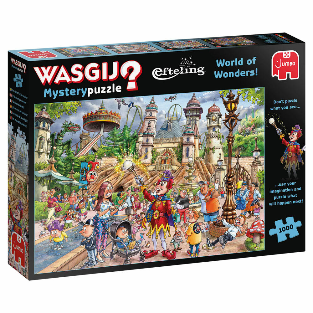 Jumbo Spiele Wasgij Mystery 24 - Efteling , Puzzle, Mysterypuzzle, Rätsel, 1000 Teile, 25021