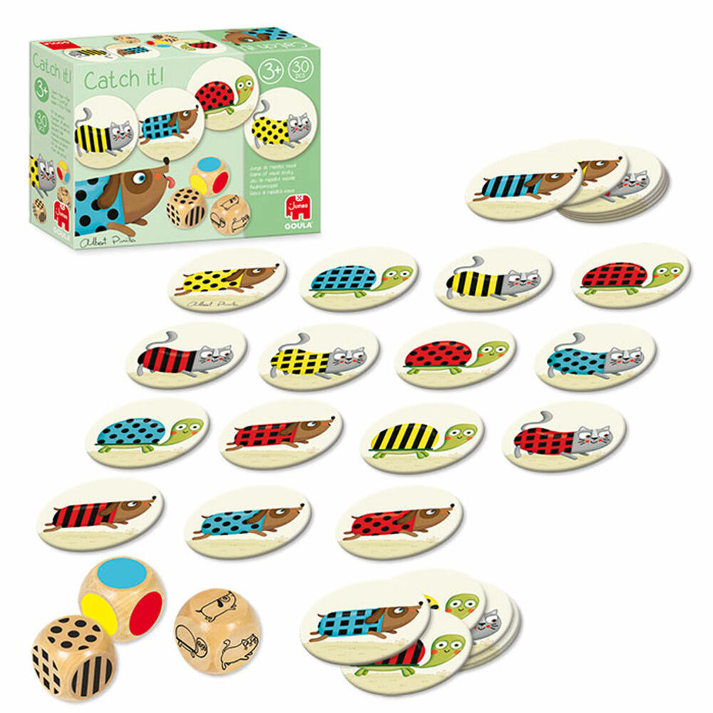 Jumbo Spiele GOULA Catch it!, Kinderspiel, Lernspiel, Reaktionsspiel, Kombinationsspiel, Kinder Spiel, 53446