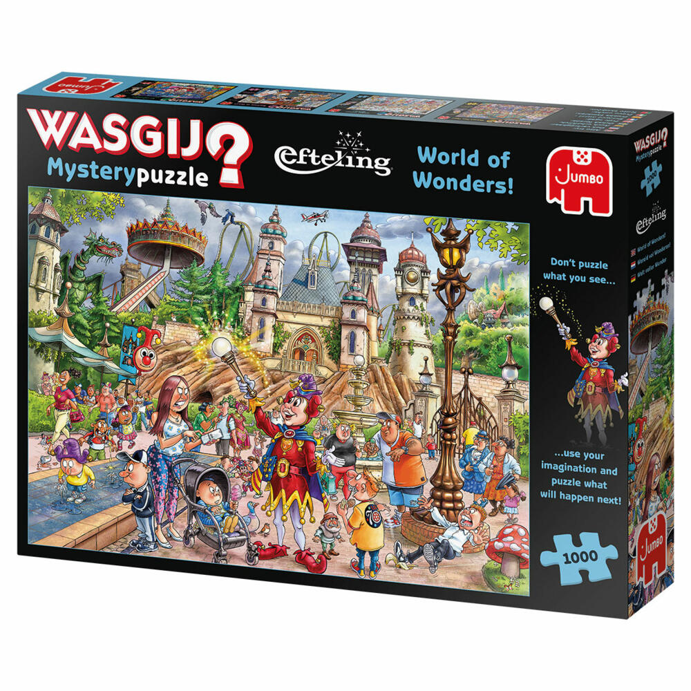 Jumbo Spiele Wasgij Mystery 24 - Efteling , Puzzle, Mysterypuzzle, Rätsel, 1000 Teile, 25021