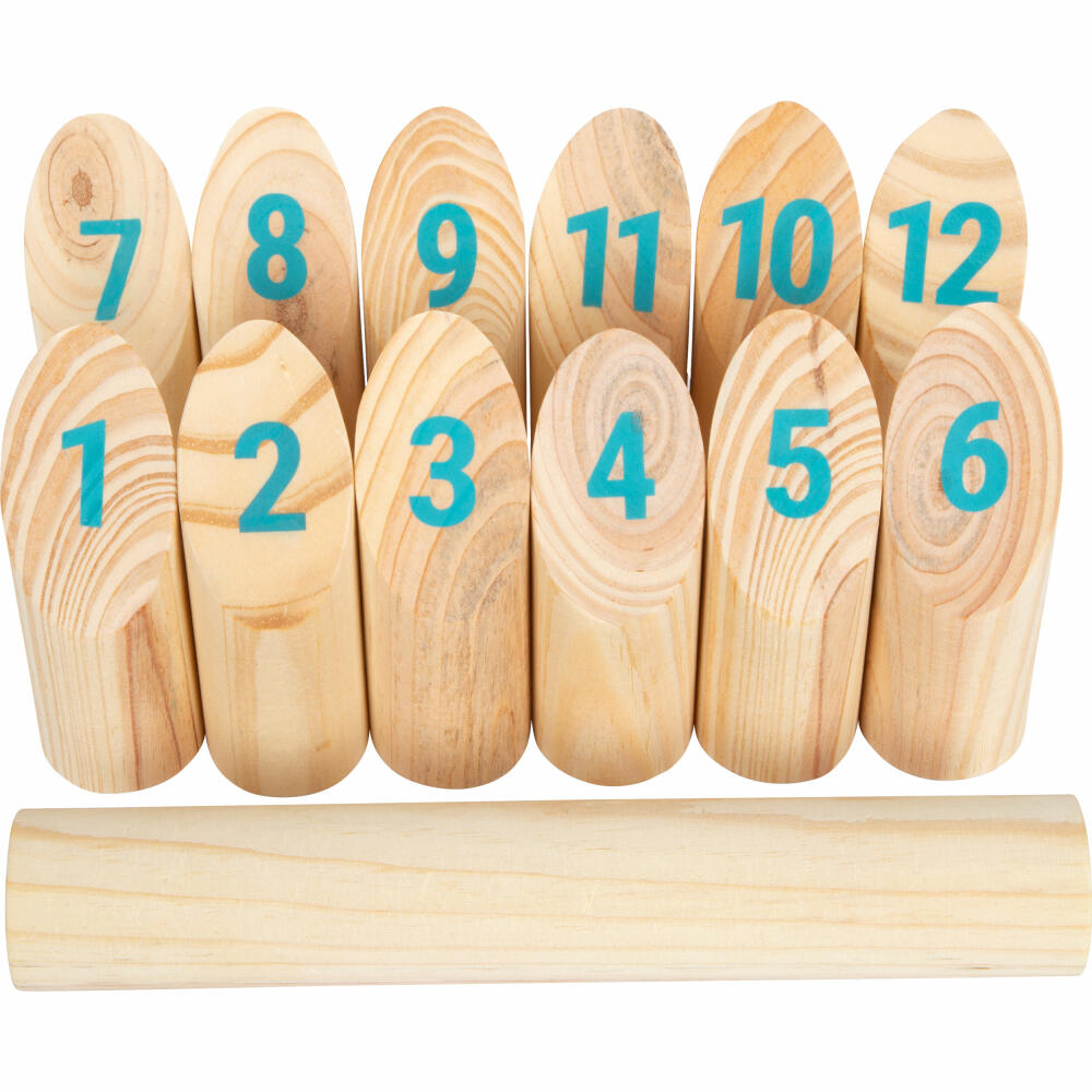 Legler Small Foot Wikingerspiel Kubb mit Zahlen Active, Wurfspiel, ab 5 Jahren, 12402