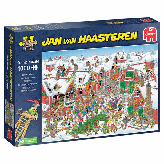 Jumbo Spiele Jan van Haasteren - Santas Village, Puzzle, Erwachsenenpuzzle, Puzzlespiel, 1000 Teile, 20075