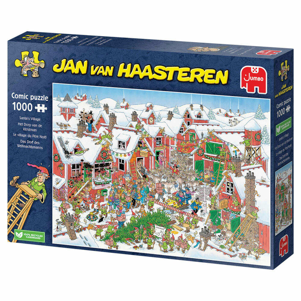 Jumbo Spiele Jan van Haasteren - Santas Village, Puzzle, Erwachsenenpuzzle, Puzzlespiel, 1000 Teile, 20075