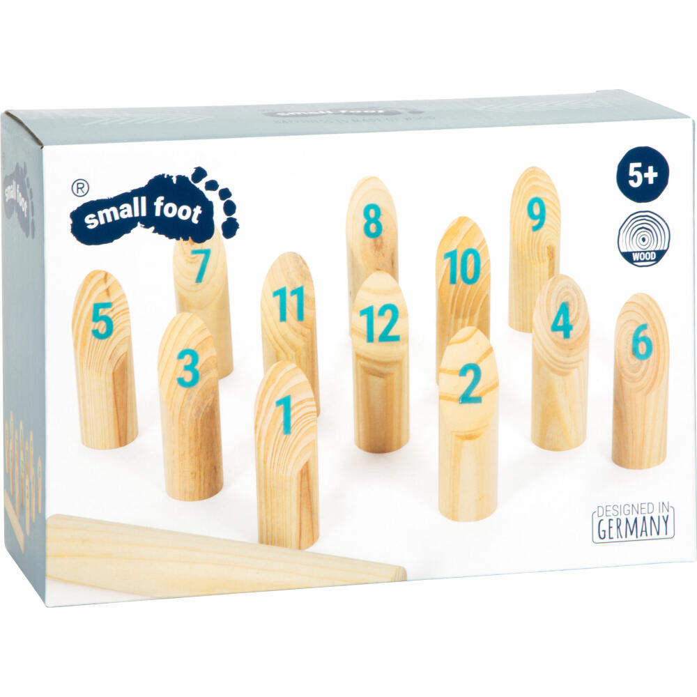 Legler Small Foot Wikingerspiel Kubb mit Zahlen Active, Wurfspiel, ab 5 Jahren, 12402