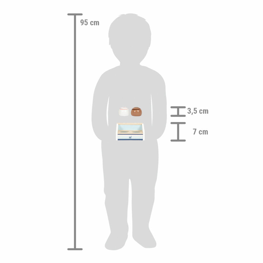 Legler Small Foot Eistheke kompakt fresh, Kaufladen-Zubehör, 6-tlg., ab 3 Jahren, 12416