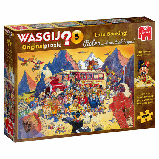 Jumbo Spiele Wasgij Retro Orignal 5 - Billigangebot gebucht!, Puzzle, Erwachsenenpuzzle, Puzzlespiel, 1000 Teile, 25007