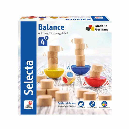 Selecta Spielzeug Balance, Motorik Spiel, Kinderspiel, Kinderspielzeug, Holz, 20 cm, 63001