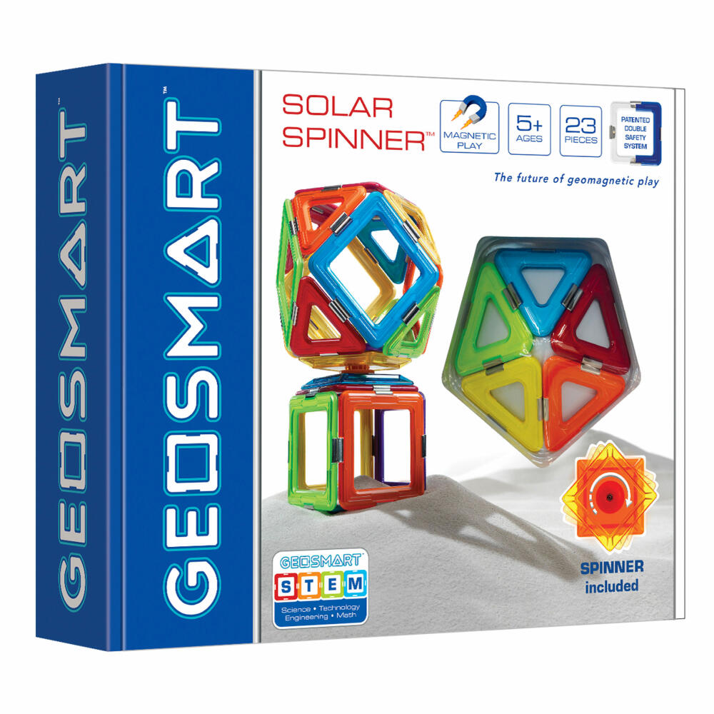 Smart Games Geosmart Solar Spinner, Konstruktion, Baukausten, Kinder Spielzeug, ab 3 Jahren, GEO 200