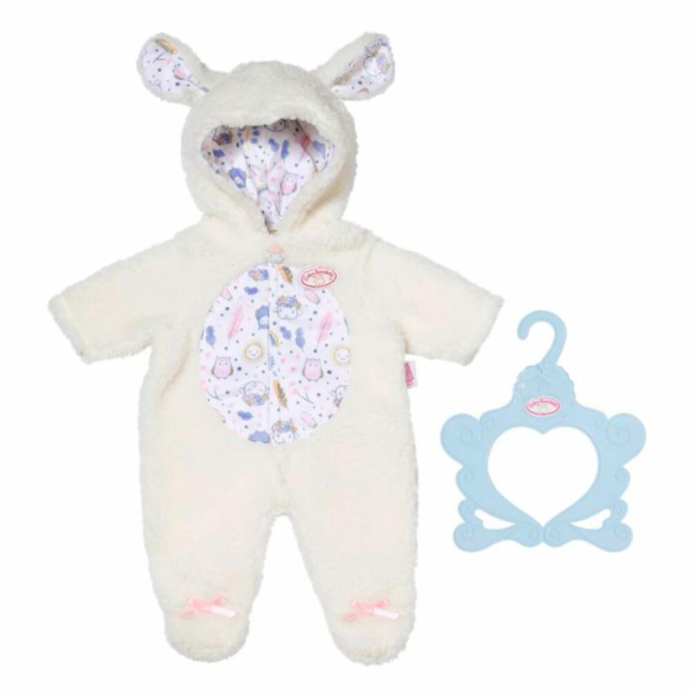 Zapf Creation Baby Annabell Kuschelanzug Schaf, Puppenkleidung, Kleidung Puppe, 43 cm, 709825