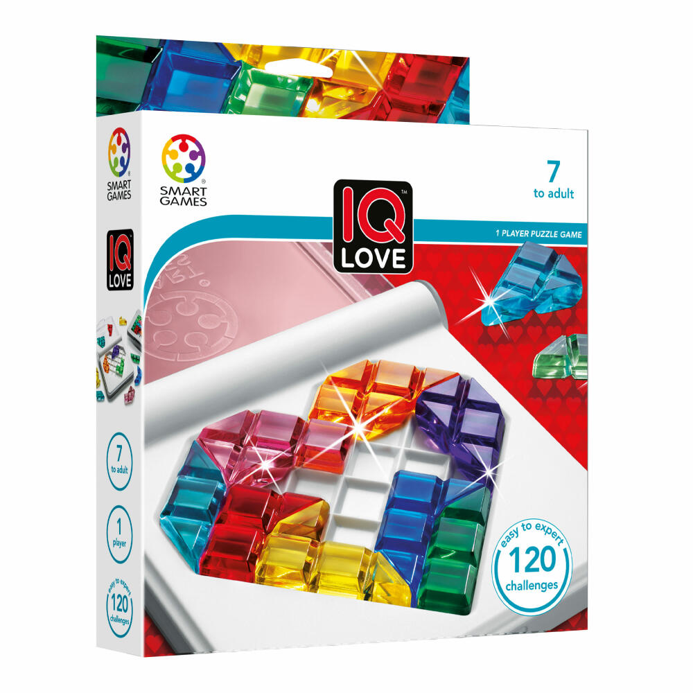 Smart Games IQ Love, Knobelspiel, Logikspiel, Denkspiel, Kinderspiel, Kinder, SG 302