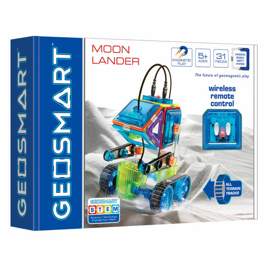Smart Games Geosmart Moon Lander, Konstruktion, Baukausten, Kinder Spielzeug, ab 5 Jahren, GEO 212