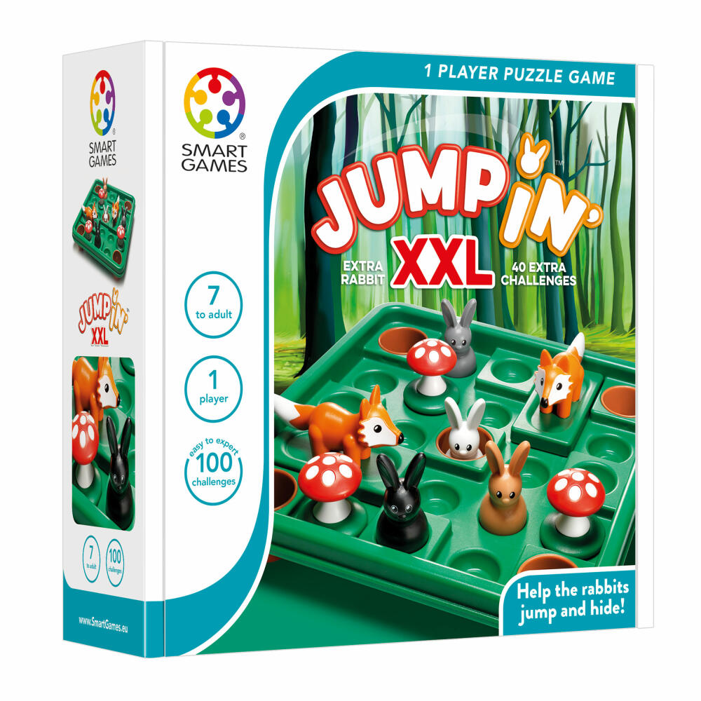 Smart Games Logikspiel So hüpft der Hase XXL, Denkspiel, Knobelspiel, Spielzeug, ab 7 Jahren, SG 421 XL