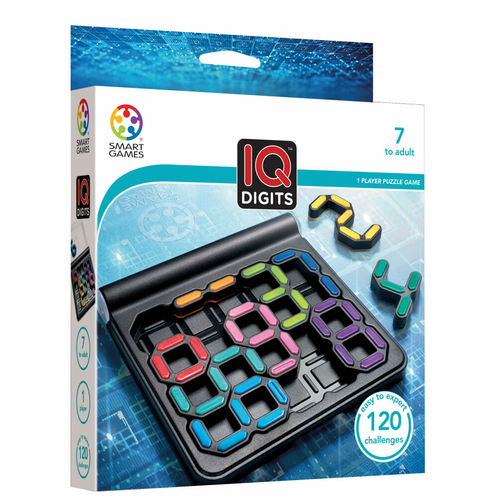 Smart Games IQ Digits, Knobelspiel, Logikspiel, Denkspiel, Kinderspiel, Kinder Spiel, SG 301