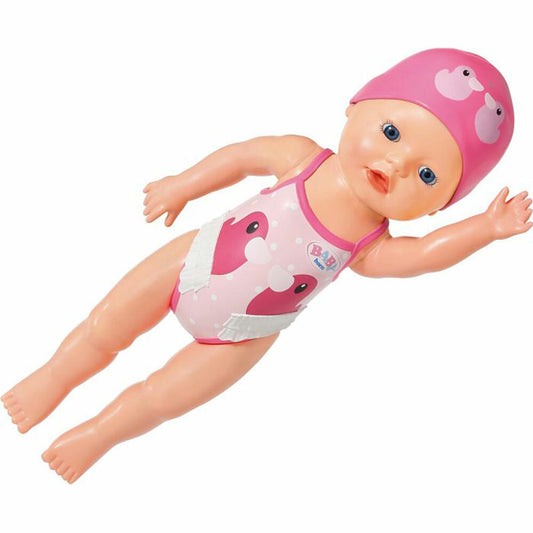 Zapf Creation BABY born My First Swim Girl, Spielpuppe, Aufziehpuppe, Puppe für Badewanne, ca. 30 cm, 831915