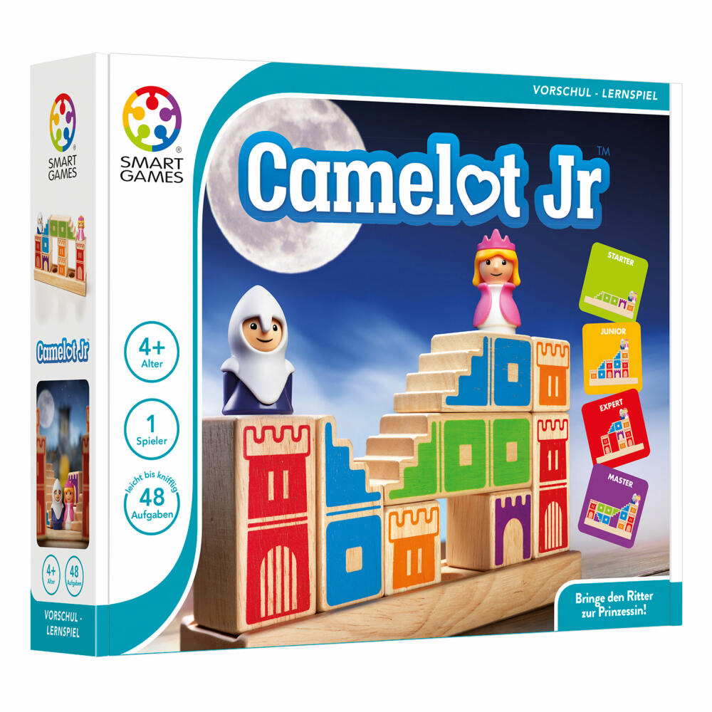 Smart Games Lernspiel Camelot Jr., Denkspiel, Kinderspiel, Kinder Spiel, ab 4 Jahren, SG 031 DE