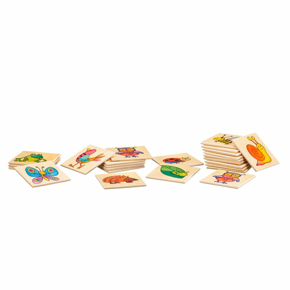 Selecta Spielzeug Memo Pepito und Seine Freunde, 24-tlg., Memospiel, Kinderspiel, Kinderspielzeug, Holz, 20 cm, 63009