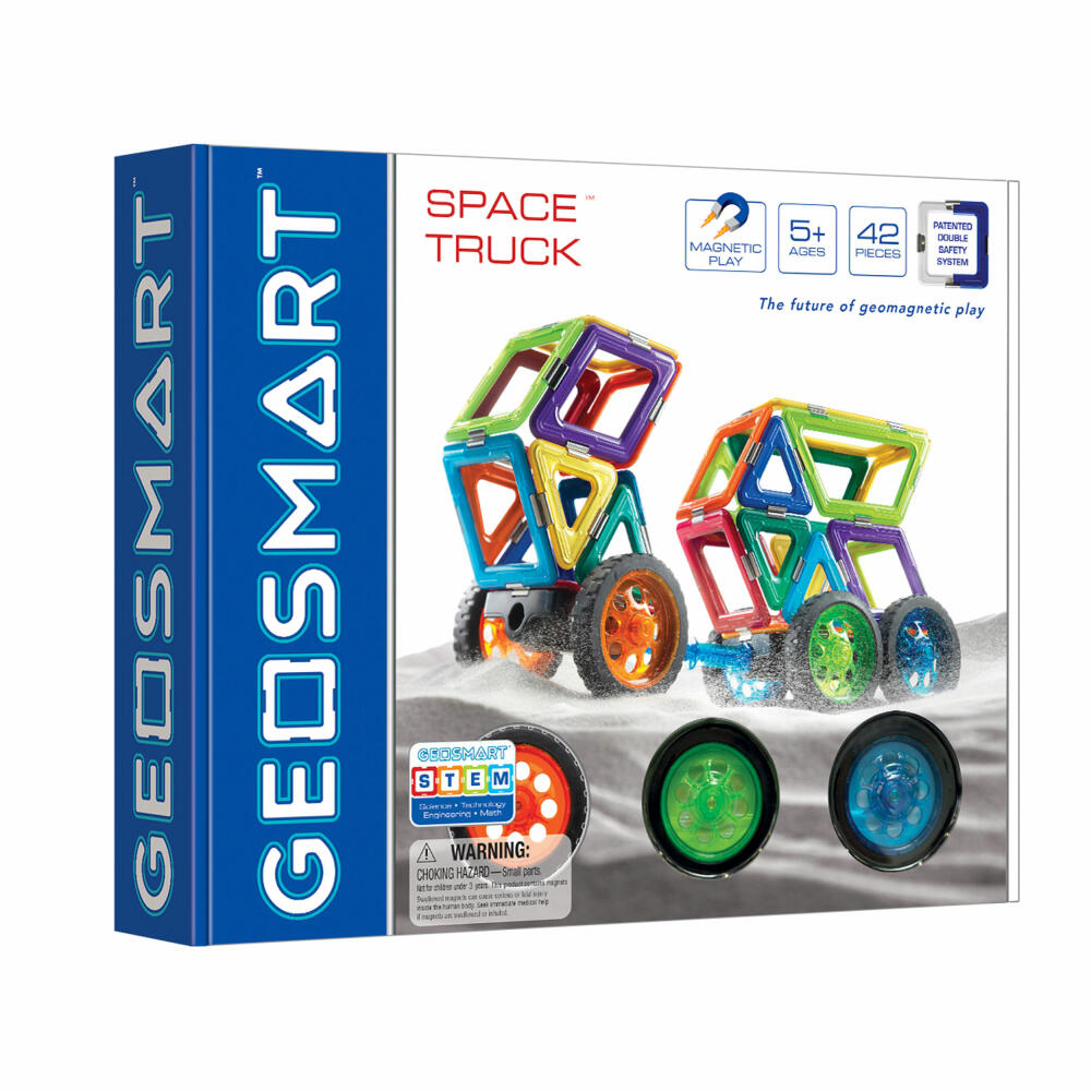 Smart Games Geosmart Space Truck, Konstruktion, Baukausten, Kinder Spielzeug, ab 3 Jahren, GEO 301
