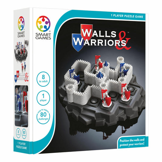 Smart Games Solitärspiel Walls & Warriors, Knobelspiel, Kinderspiel, Kinder Spiel, ab 8 Jahren, SG 281