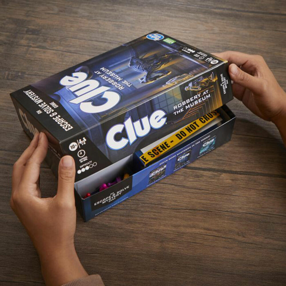 Hasbro Cluedo Raub im Museum, kooperatives Rätselspiel, Escape Room Spiel, ab 10 Jahren, F6109100