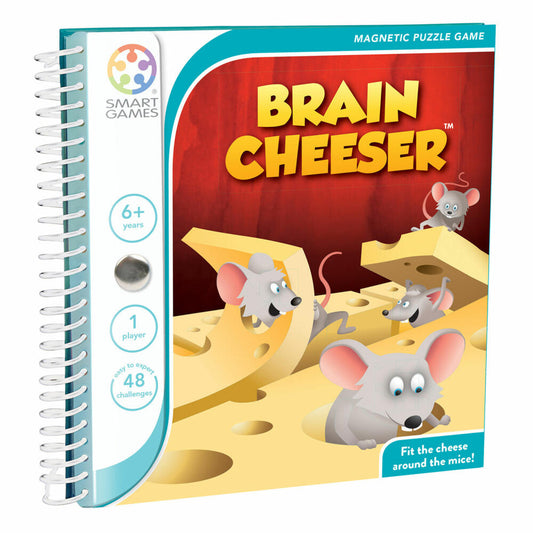 Smart Games Magnetische Reisespiele Brain Cheeser, Reisespiel, Kinderspiel, Kinder Spiel, ab 6 Jahren, SGT 250-8