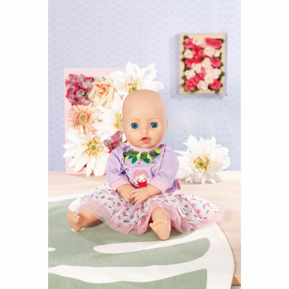 Zapf Creation Dolly Moda Pulli und Tutu Baumschaukel, Puppenkleidung, Kleidung Puppe, 43 cm, 871454