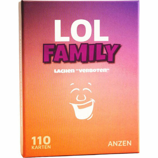 LOL FAMILY - Lachen verboten, Kartenspiel, Gesellschaftsspiel, Familienspiel, ab 8 Jahren, 4270002577336