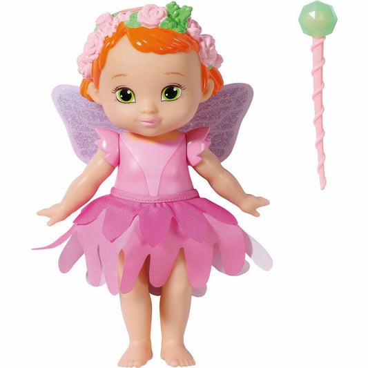 Zapf Creation BABY born Storybook Fairy Rose, Feen-Puppe, Spielpuppe, mit Flügelfunktion, 18 cm, 833797