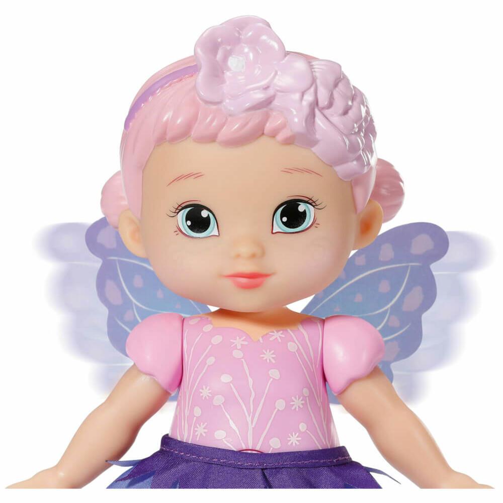 Zapf Creation BABY born Storybook Fairy Violet, Feen-Puppe, Spielpuppe, mit Flügelfunktion, 18 cm, 833780