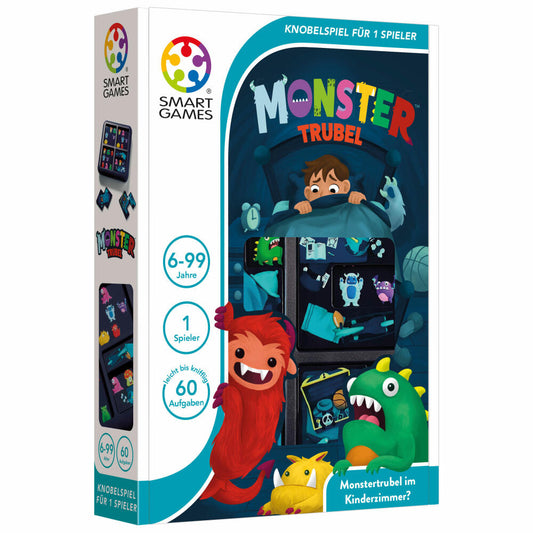 Smart Games Monstertrubel, Knobelspiel, Logikspiel, Denkspiel, Kinderspiel, Kinder, SG 480 DE