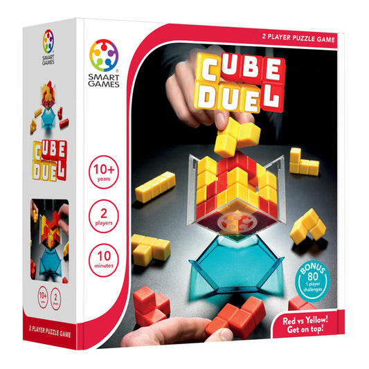 Smart Games Familienspiel Cube Duel, Strategiespiel, Kinderspiel, Kinder Spiel, ab 10 Jahren, SGM 201