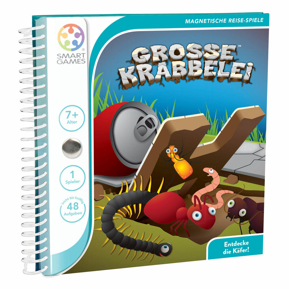 Smart Games Magnetische Reisespiele Große Krabbelei, Reisespiel, Kinderspiel, Kinder Spiel, ab 7 Jahren, SGT 230 DE-8