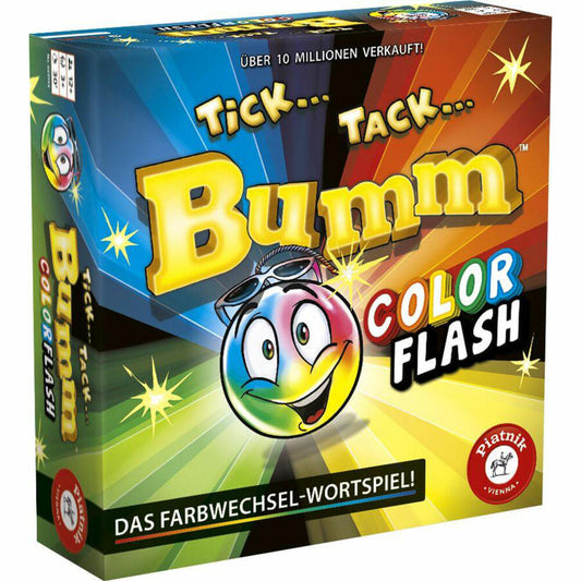 Piatnik Tick Tack Bumm Color Flash, Wortfindungsspiel, Gesellschaftsspiel, Partyspiel, ab 12 Jahren, 669194