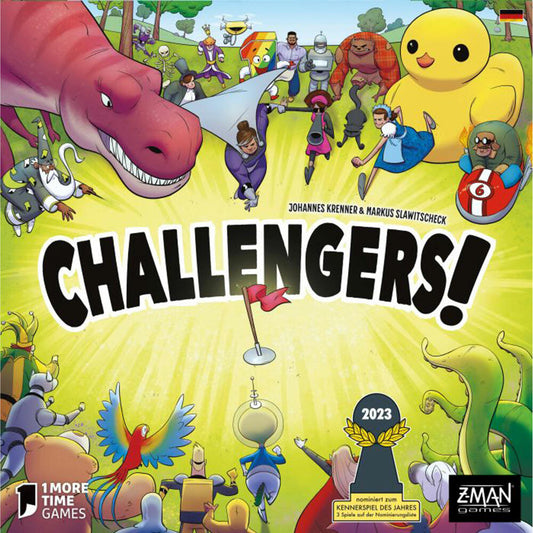 Asmodee Challengers!, Kennerspiel des Jahres 2023, Kartenspiel, Familienspiel, ab 8 Jahren, ZMND0028