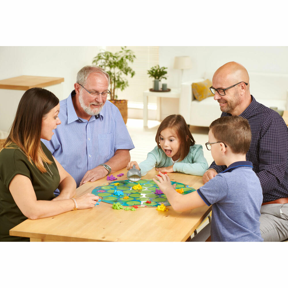 Smart Games Familienspiel Fischalarm im Froschteich, Denkspiel, Kinderspiel, Kinder Spiel, ab 6 Jahren, SGM 501 DE