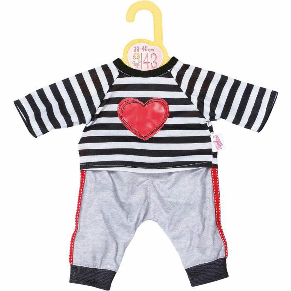 Zapf Dolly Moda Sport-Outfit gestreift 43cm