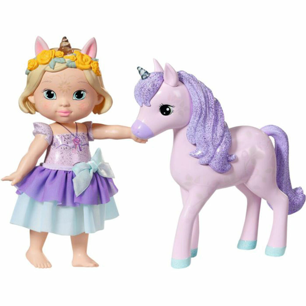 Zapf Creation BABY born Storybook Princess Bella und Einhorn, Spielpuppe, Puppe, Spielzeug, 833810