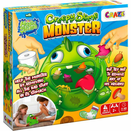 Craze Creepy Slime Monster Spiel, Kinderspiel, Familienspiel, Gesellschaftsspiel, ab 8 Jahren, 45800