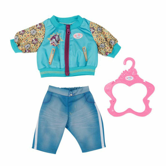 Zapf Creation BABY born Outfit mit Jacke, Puppenkleidung, Puppen Kleidung, 43 cm, 833599