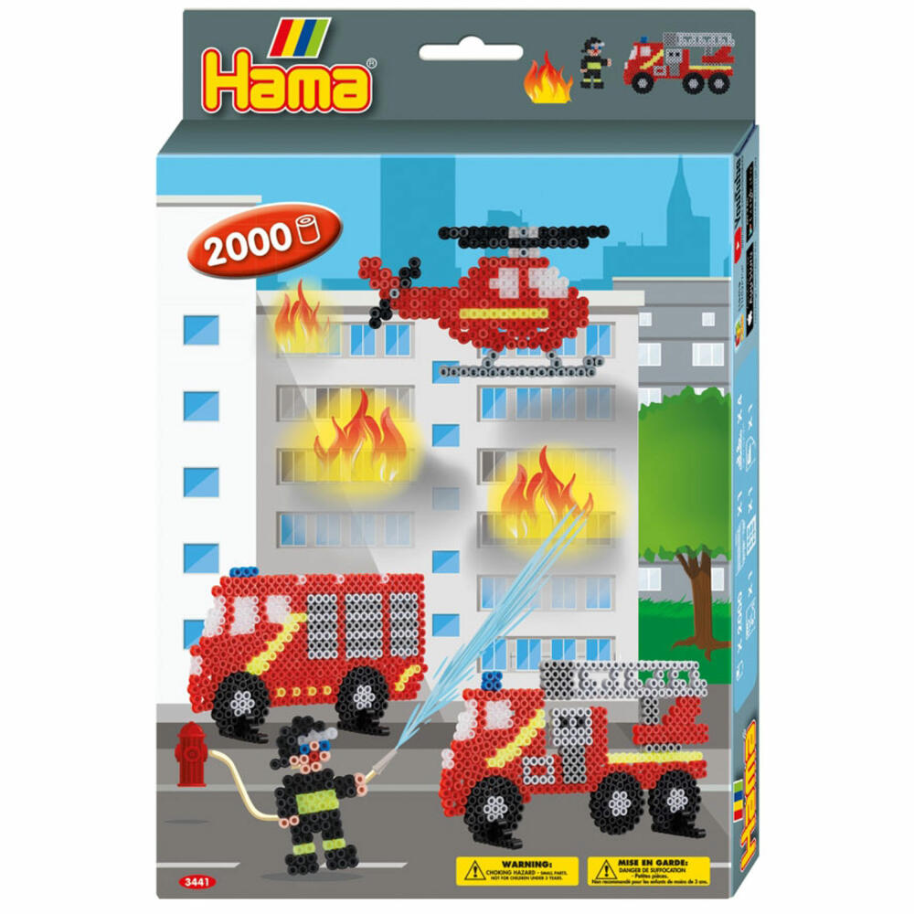 Hama Bügelperlen Geschenkpackung Feuerwehr 2.000 Stück