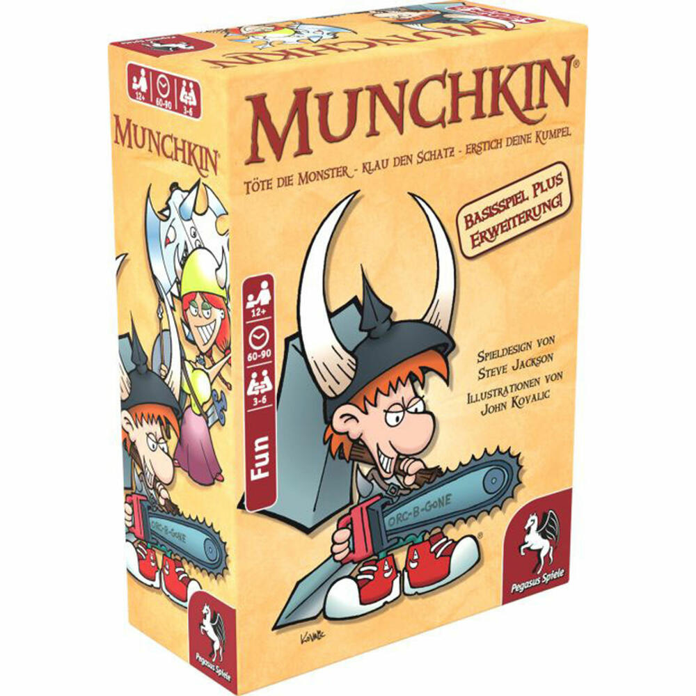 Pegasus Spiele Munchkin 1 + 2 Basisspiel plus Erweiterung