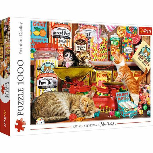 TREFL 10630 Puzzle 1000 - Nasch-Katzen