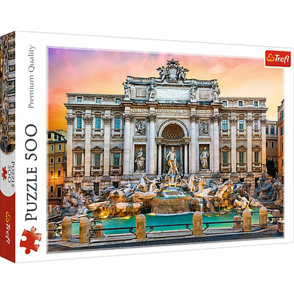 Trefl - Puzzle 500 Teile Fontanna de Trevi, Rom