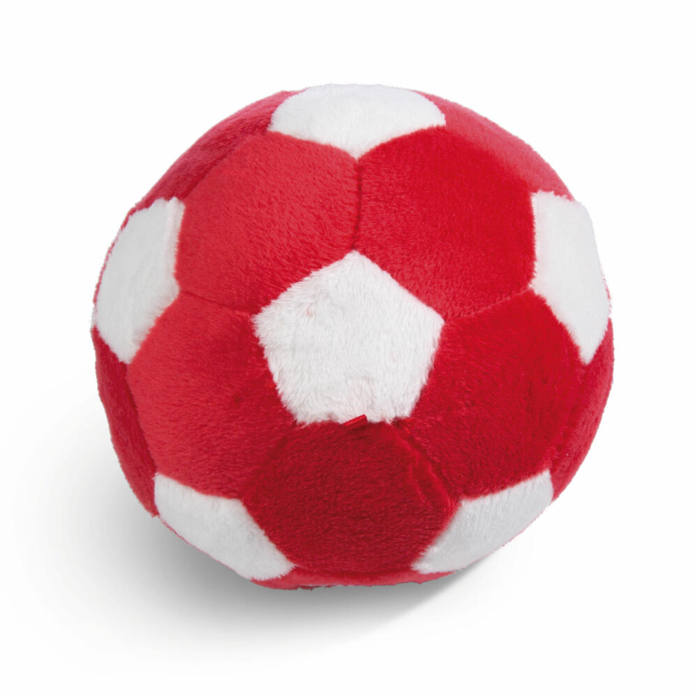 NICI FC Bayern München Bär Berni Plüschball mit Glocke, Stoffball, Kuschelball, Baby Spielzeug, 49087