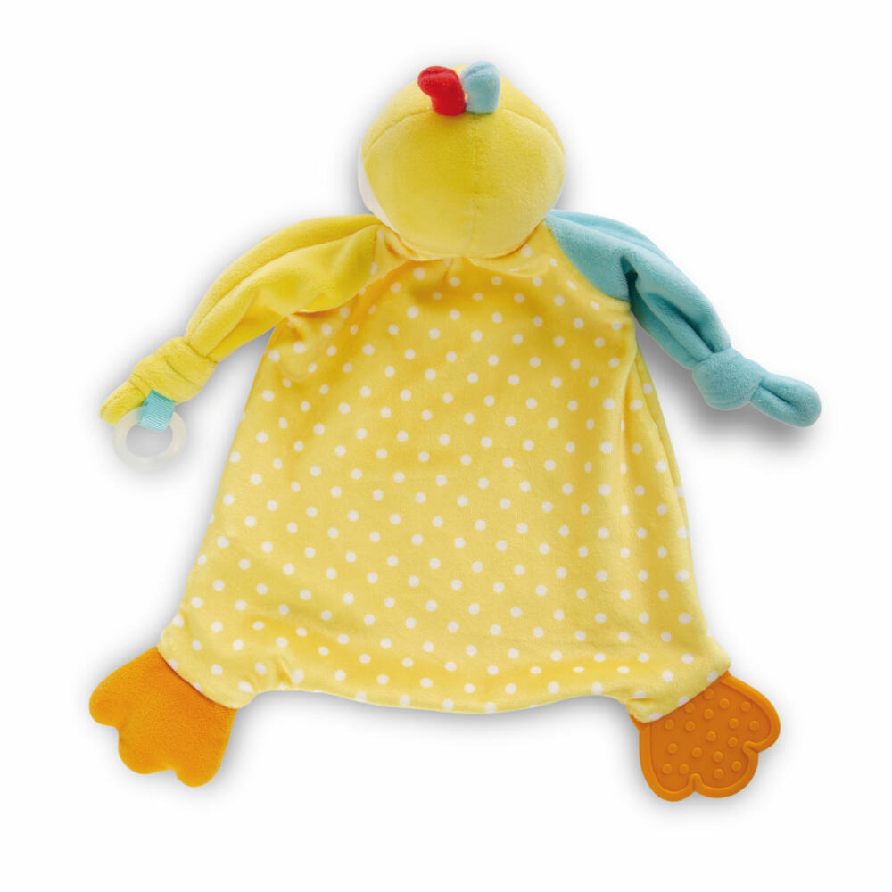 NICI My First NICI Schmusetuch Ente, Schnuffeltuch, Kuscheltuch, Polyester, 25 x 25 cm, 48890