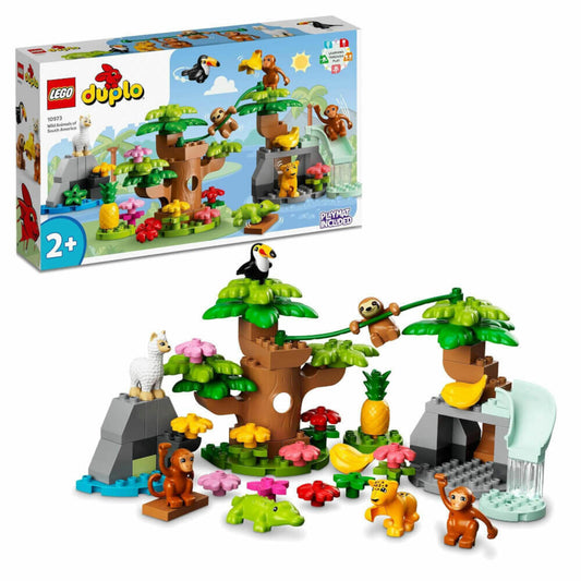 LEGO Duplo Wilde Tiere Südamerikas, 71-tlg., Bauset, Bausteine, Spielzeug, ab 2 Jahre, 10973