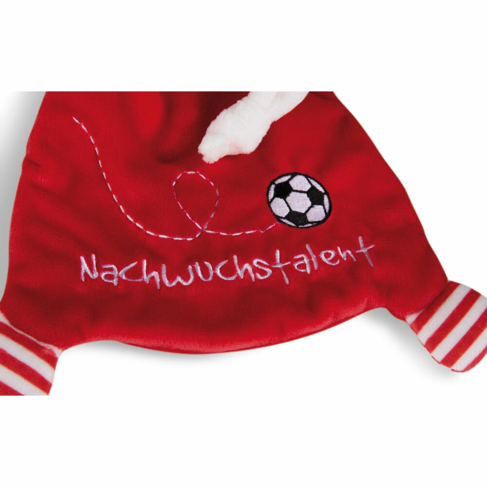 NICI FC Bayern München Bär Berni Schmusetuch, Schnuffeltuch, Kuscheltuch, 25 x 25 cm, 49084