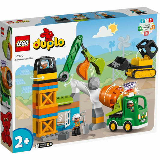 LEGO Duplo Baustelle mit Baufahrzeugen, 61-tlg., Bauset, Bausteine, Spielzeug, ab 2 Jahre, 10990
