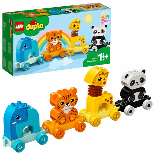 LEGO Duplo Tierzug, 15-tlg., Bauset, Bausteine, Tiere, Zug, Spielzeug, ab 2 Jahre, 10955