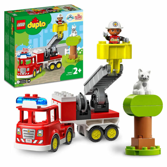 LEGO Duplo Feuerwehrauto, 21-tlg., Bauset, Bausteine, Spielzeug, ab 2 Jahre, 10969