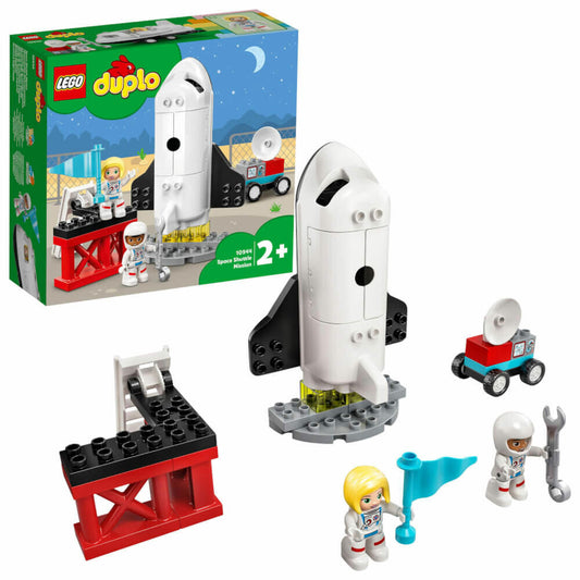 LEGO Duplo Spaceshuttle Weltraummission, 23-tlg., Bauset, Bausteine, Spielzeug, ab 2 Jahre, 10944